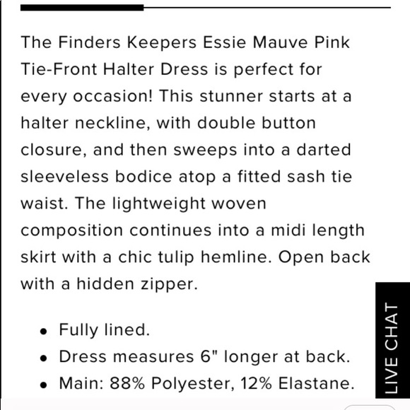 Trade-Finders Keepers Essie Mauve Pink Tie Dress - Picture 6 of 7